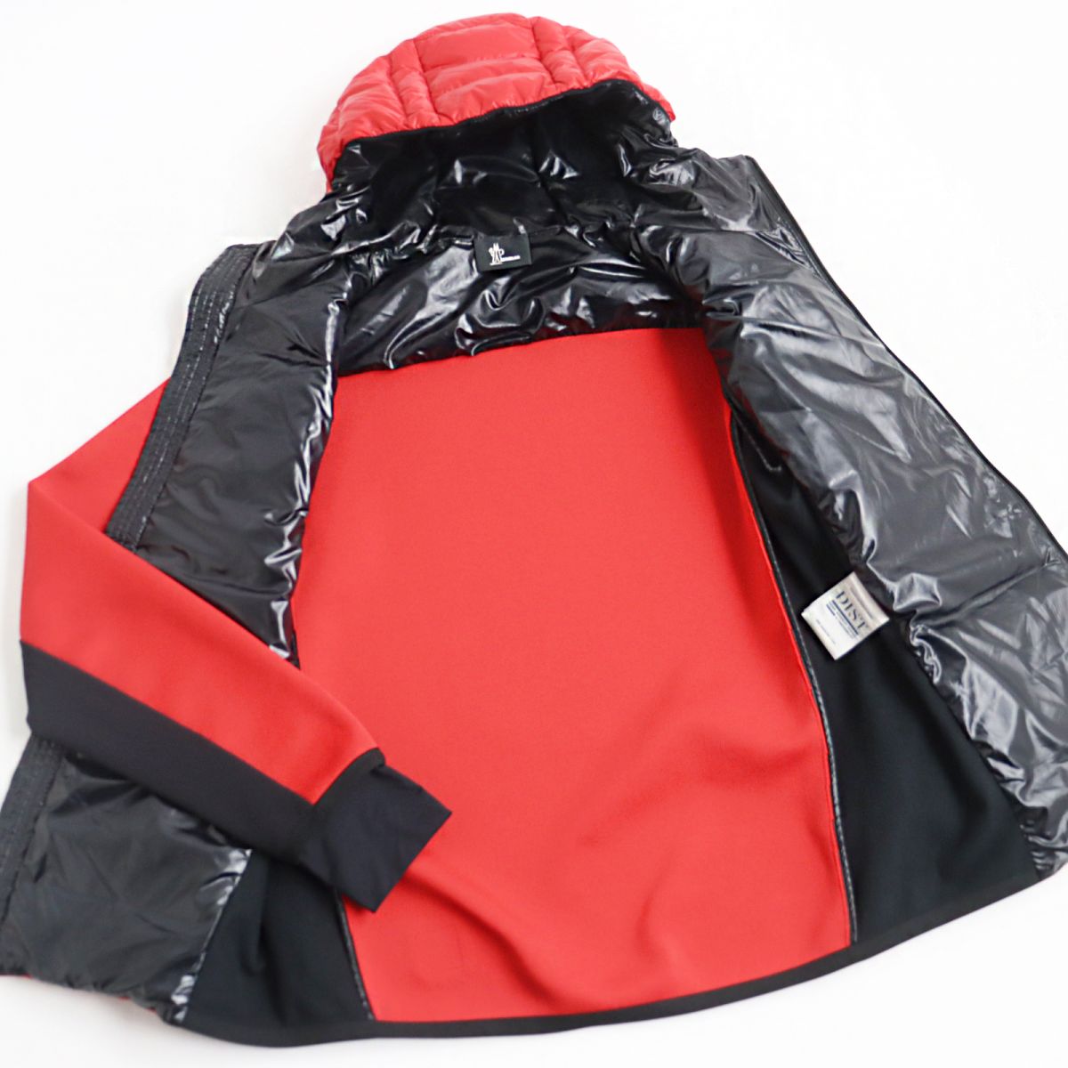 Moncler L WZIP Hooded Down Jacket Red