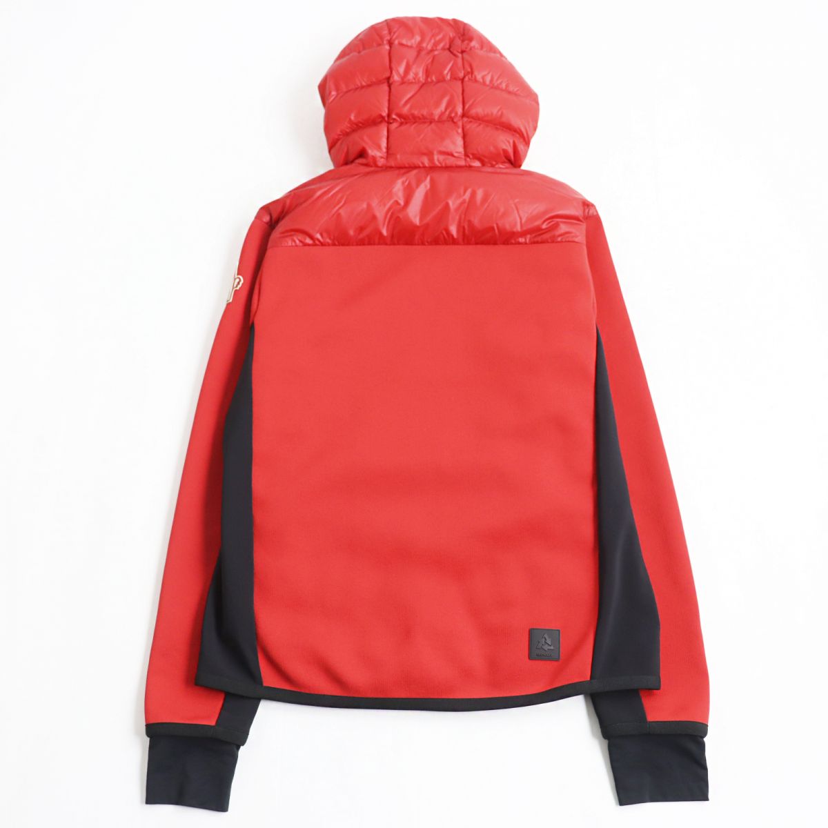 Moncler L WZIP Hooded Down Jacket Red