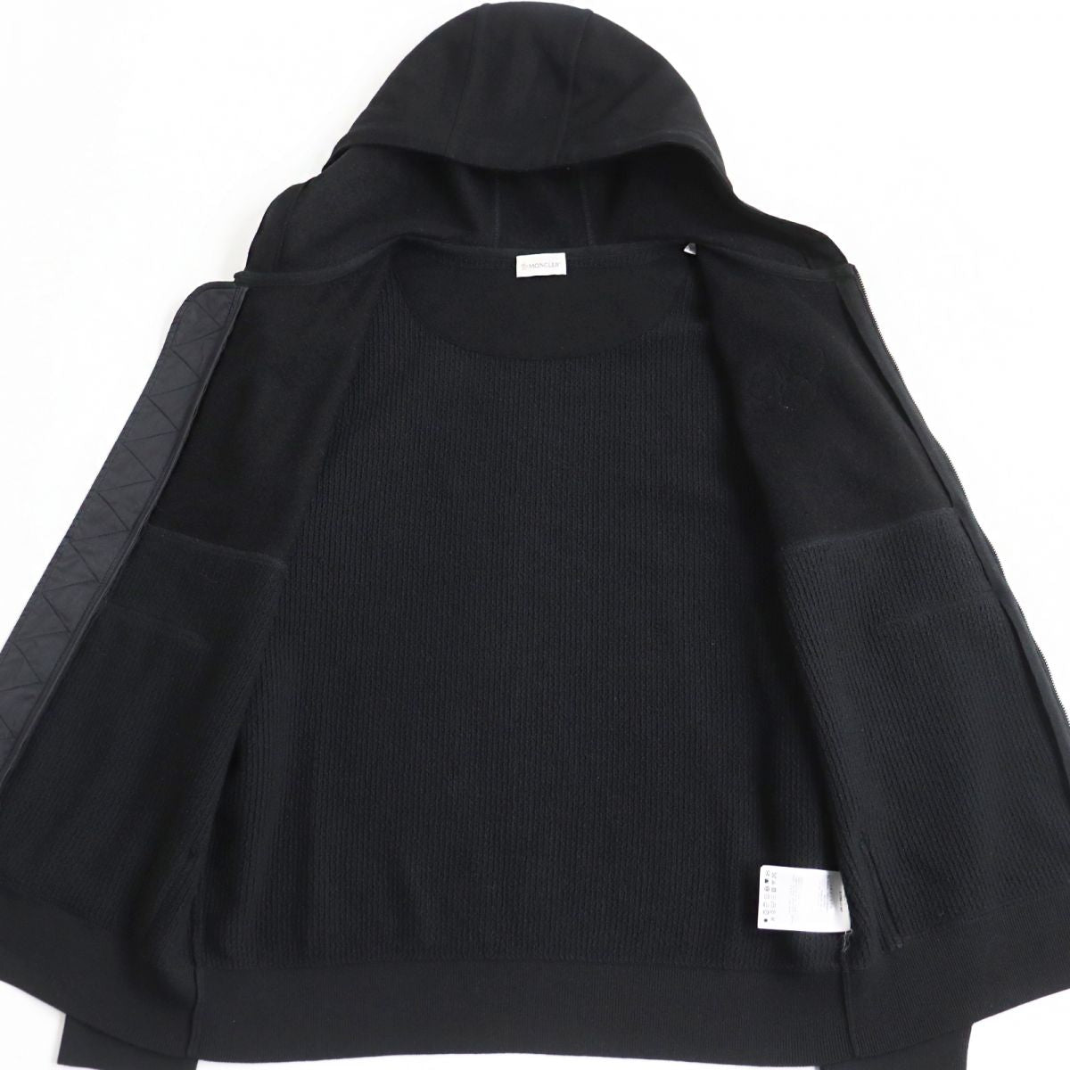 Moncler MAGLIONE TRICOT CARDIGAN Hoodie Black L