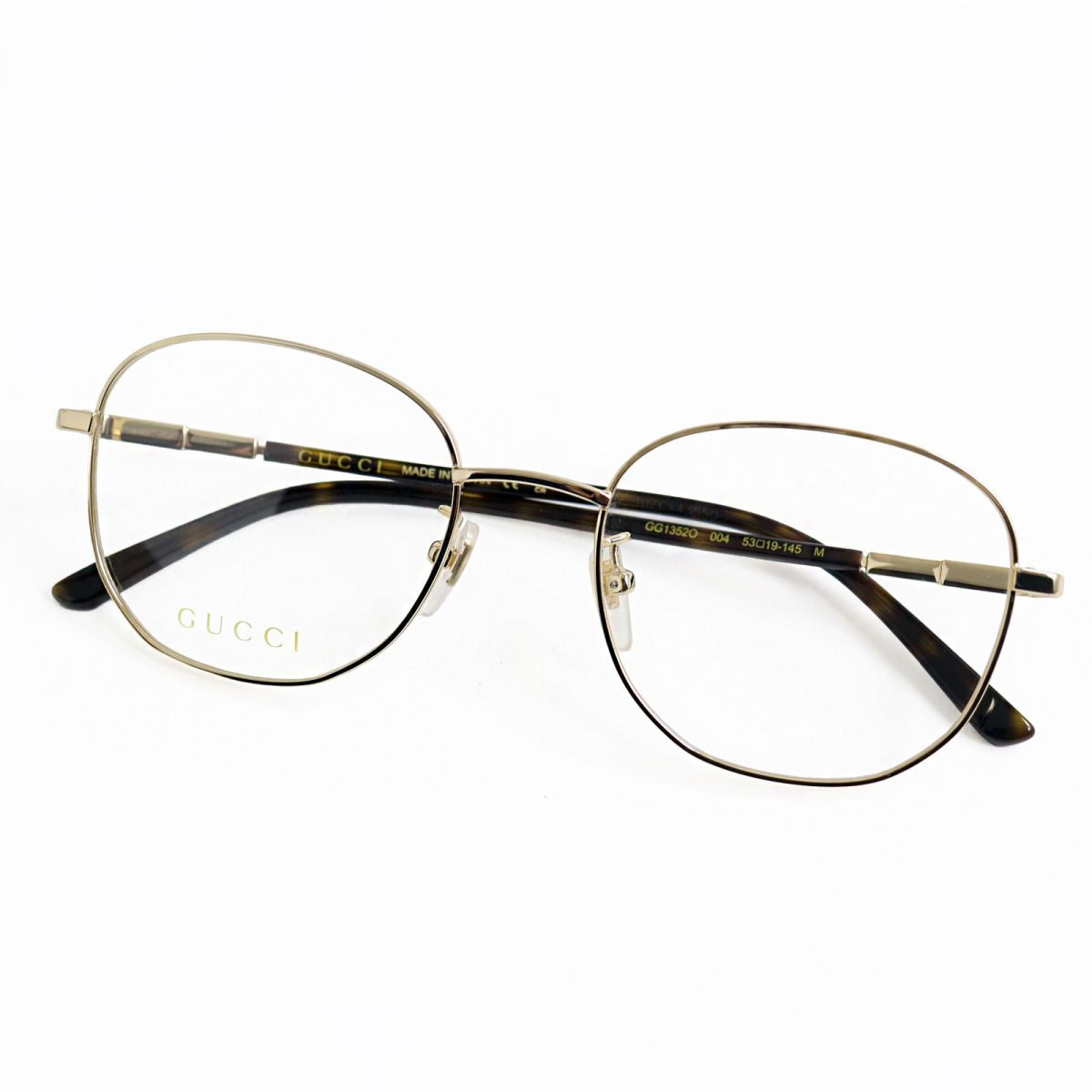 Gucci GG1352O Tortoiseshell Gold Glasses