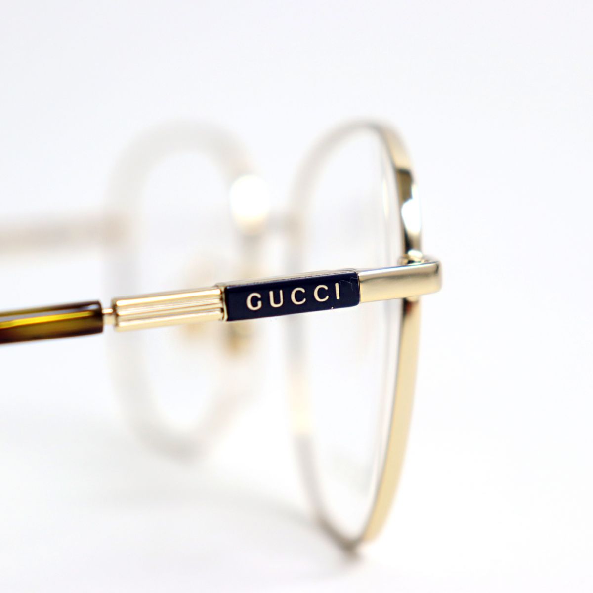 Gucci GG1352O Tortoiseshell Gold Glasses