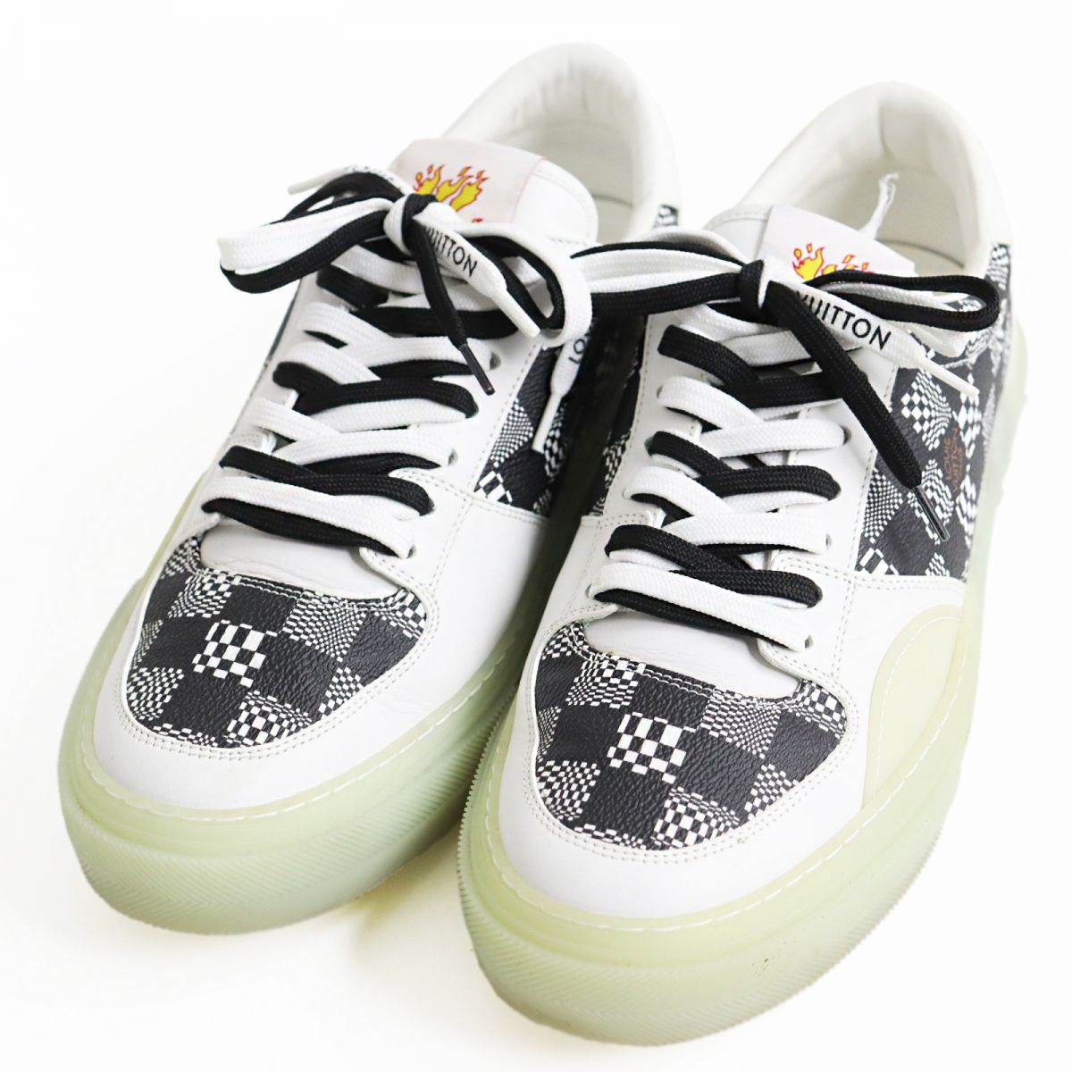 Louis Vuitton Leather Damier Monogram Sneakers