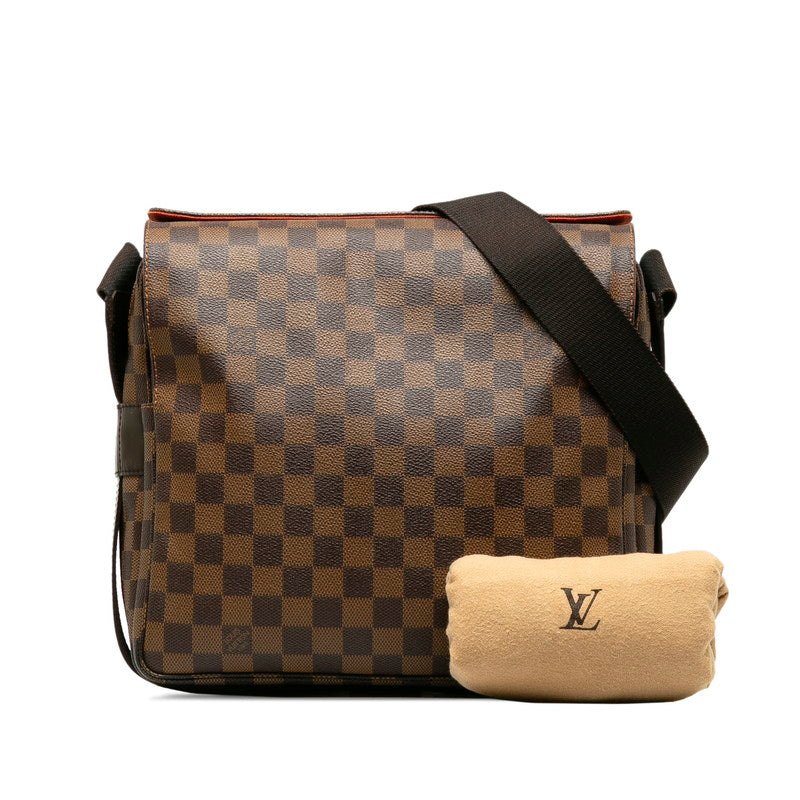 Louis Vuitton Damier Naviglio Shoulder Bag N45255 Brown PVC Leather