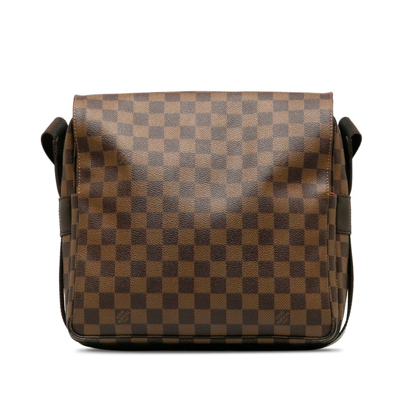 Louis Vuitton Damier Naviglio Shoulder Bag N45255 Brown PVC Leather