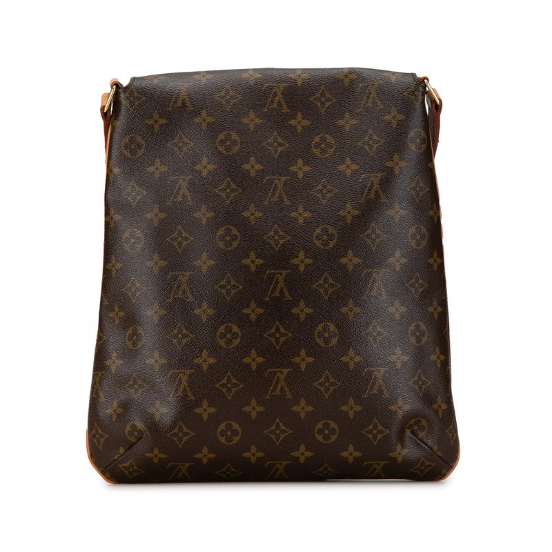 Louis Vuitton Monogram Musette Shoulder Bag M51256 Brown PVC Leather