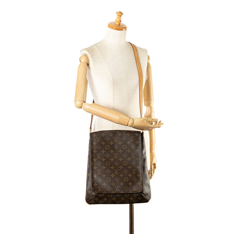 Louis Vuitton Monogram Musette Shoulder Bag M51256 Brown PVC Leather in Very Good Condition