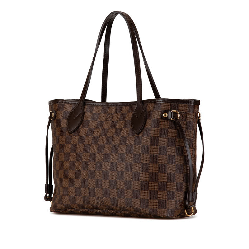 Louis Vuitton Damier Neverfull PM Handbag Brown