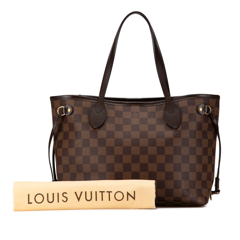 Louis Vuitton Damier Neverfull PM Handbag Brown