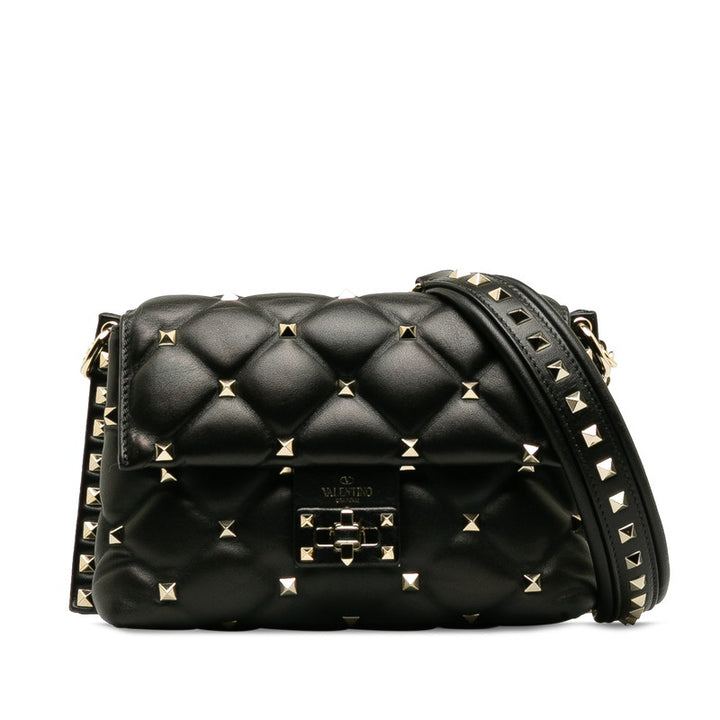 Valentino Leather Candy Studs Chain Shoulder Bag