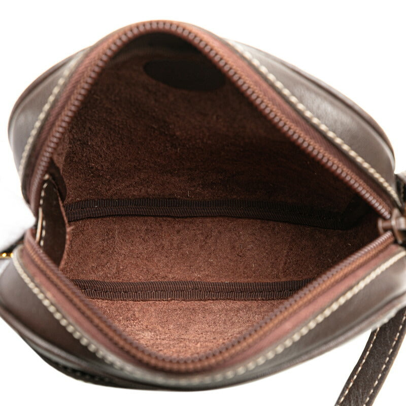 Loewe Anagram Leather Shoulder Bag Brown