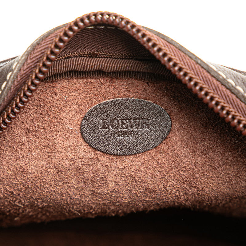 Loewe Anagram Leather Shoulder Bag Brown