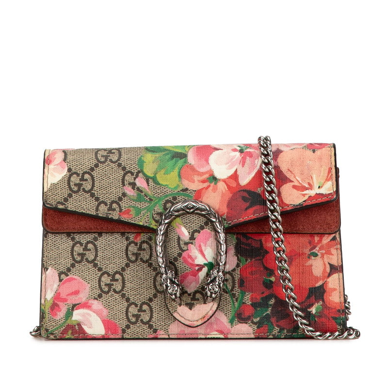 Gucci Dionysus Super Mini Flower Suede Leather Shoulder Bag 476432 in Great Condition