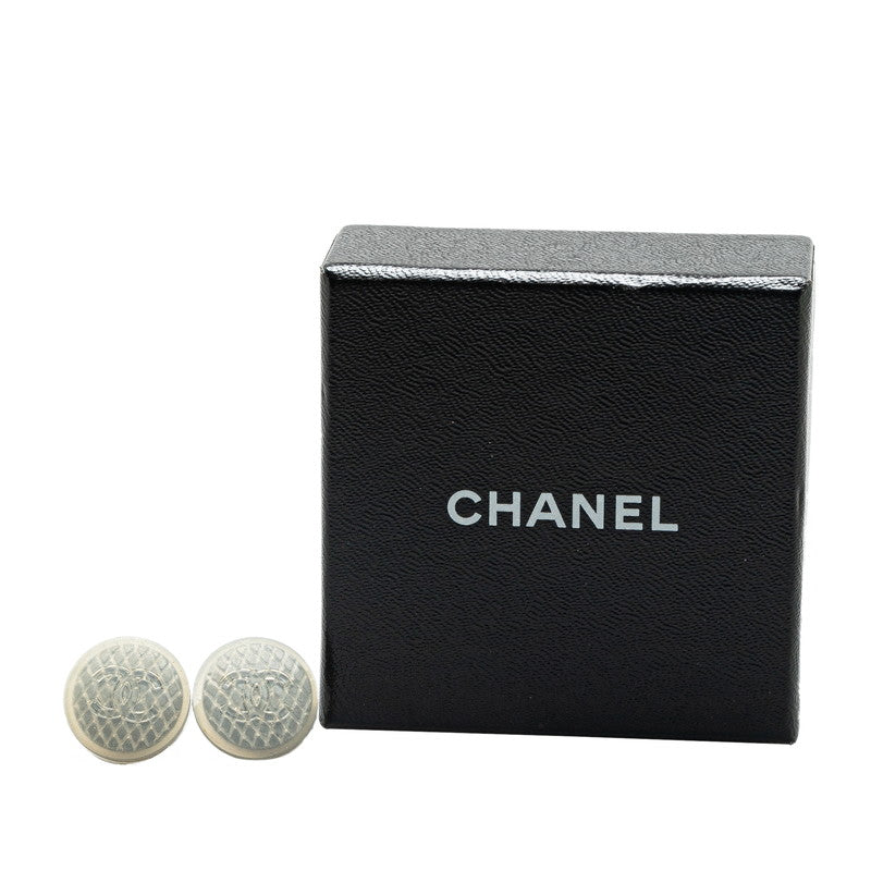 Chanel Coco Mark Rubber Earrings