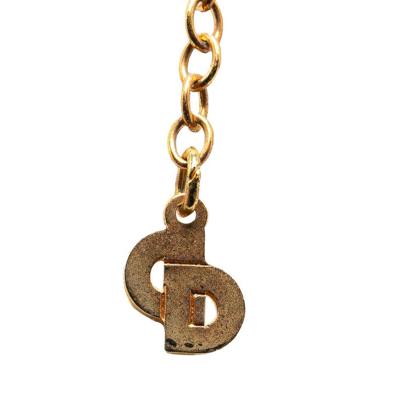 Dior CD Logo Pendant Necklace Gold