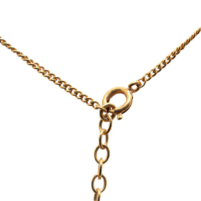 Dior CD Logo Pendant Necklace Gold