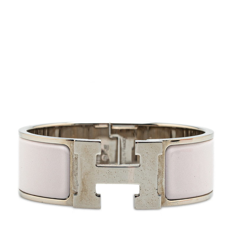 Hermes Click Clack H GM Bangle Pink Metal