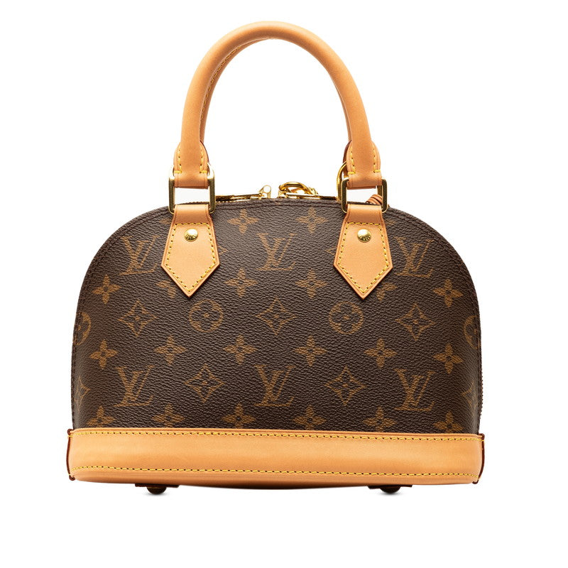 Louis Vuitton Monogram Alma BB Handbag 2WAY M53152 Brown PVC Leather