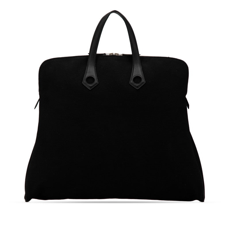 Hermes Sac a Depeches GM Tote Bag Black Leather