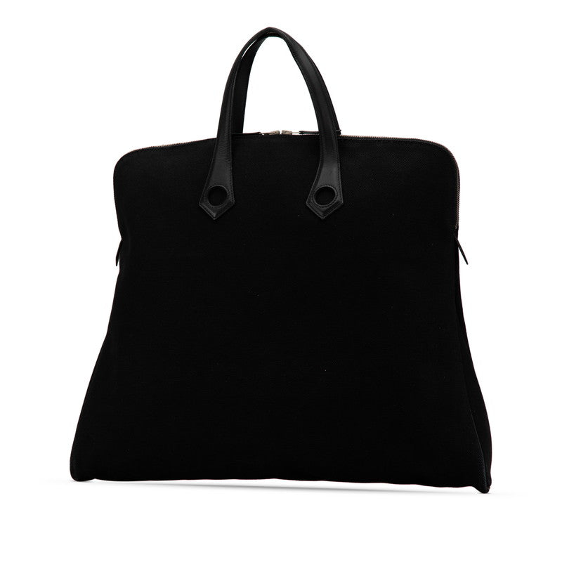 Hermes Sac a Depeches GM Tote Bag Black Leather