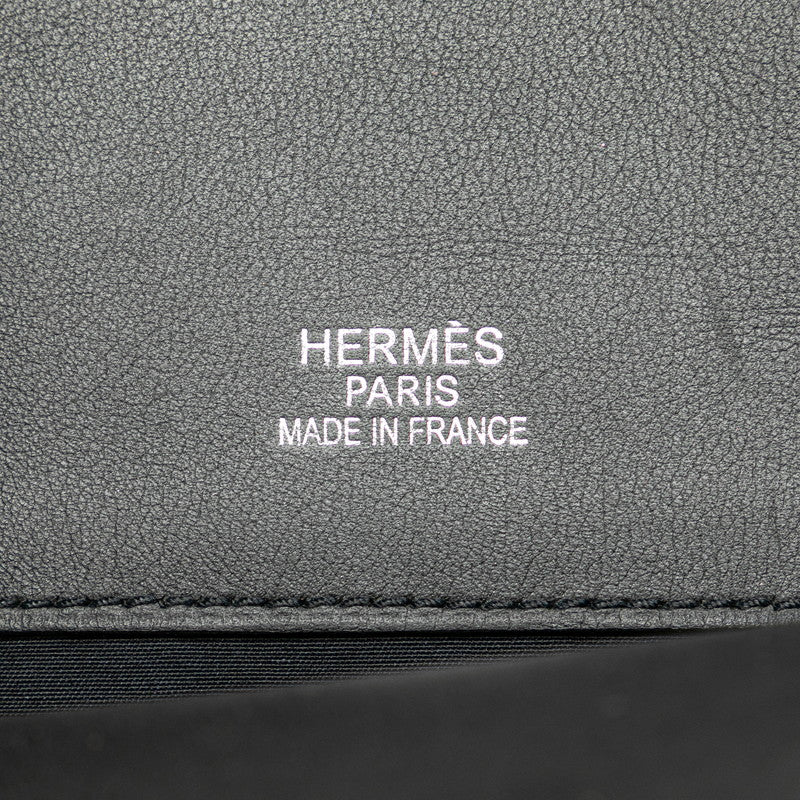 Hermes Sac a Depeches GM Tote Bag Black Leather