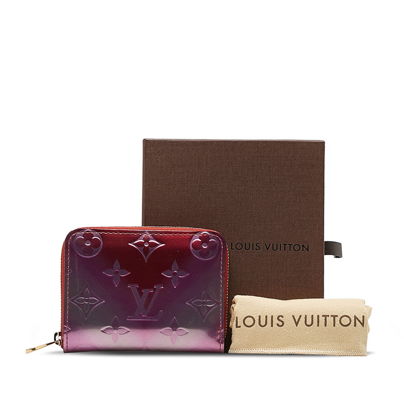 Louis Vuitton Vernis Zippy Coin Purse Card Case M90523 Patent Leather Pink in Very Good Condition