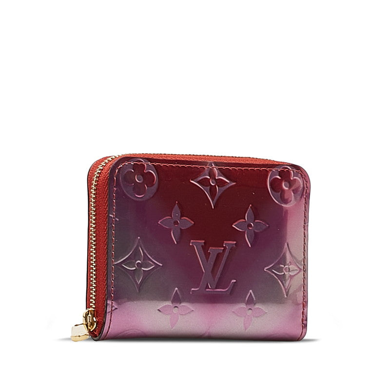 Louis Vuitton Vernis Zippy Coin Purse Card Case M90523 Patent Leather Pink in Very Good Condition