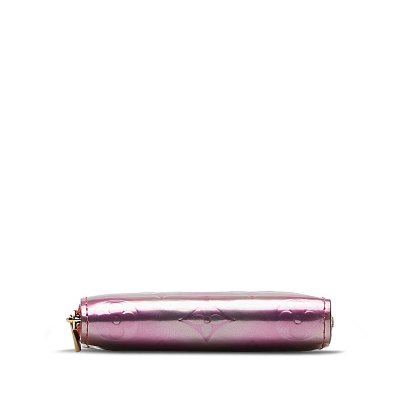 Louis Vuitton Vernis Zippy Coin Purse Card Case M90523 Patent Leather Pink in Very Good Condition