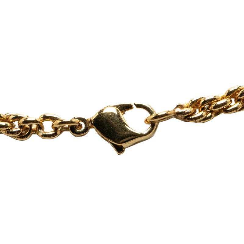 Dior Logo Chain Necklace Gold Plated