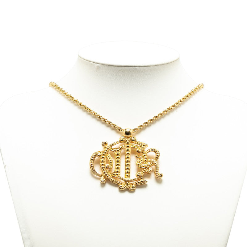 Dior Logo Chain Necklace Gold Plated