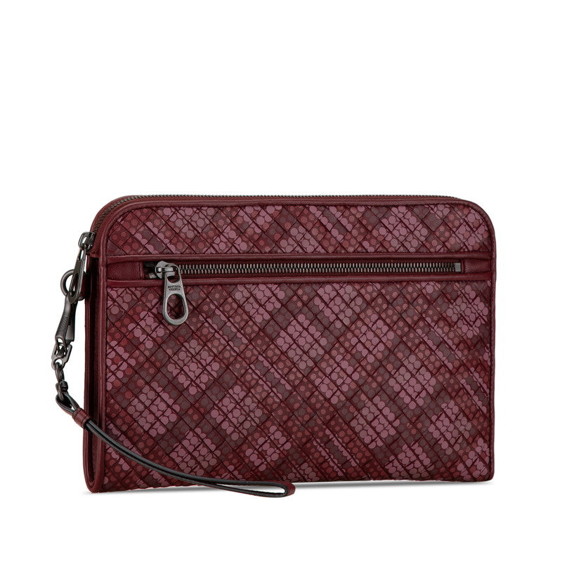 Bottega Veneta Intrecciato Dot Leather Clutch