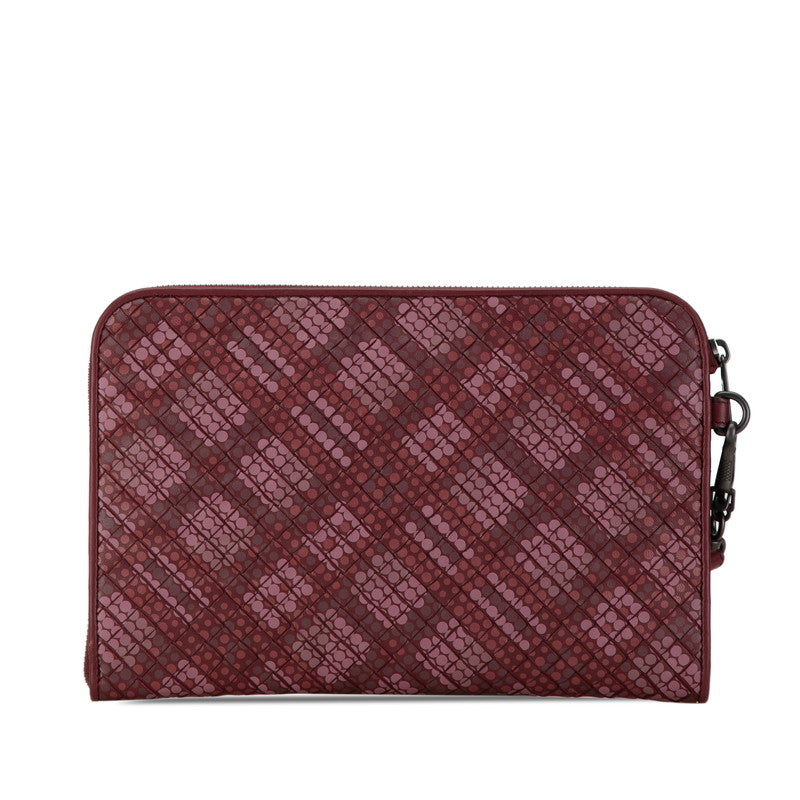 Bottega Veneta Intrecciato Dot Leather Clutch