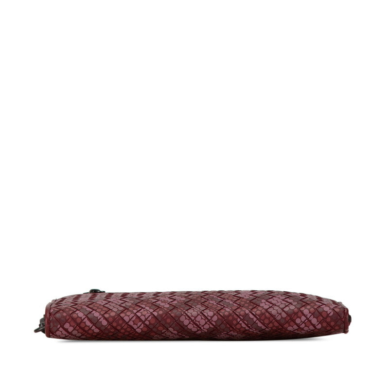 Bottega Veneta Intrecciato Dot Leather Clutch