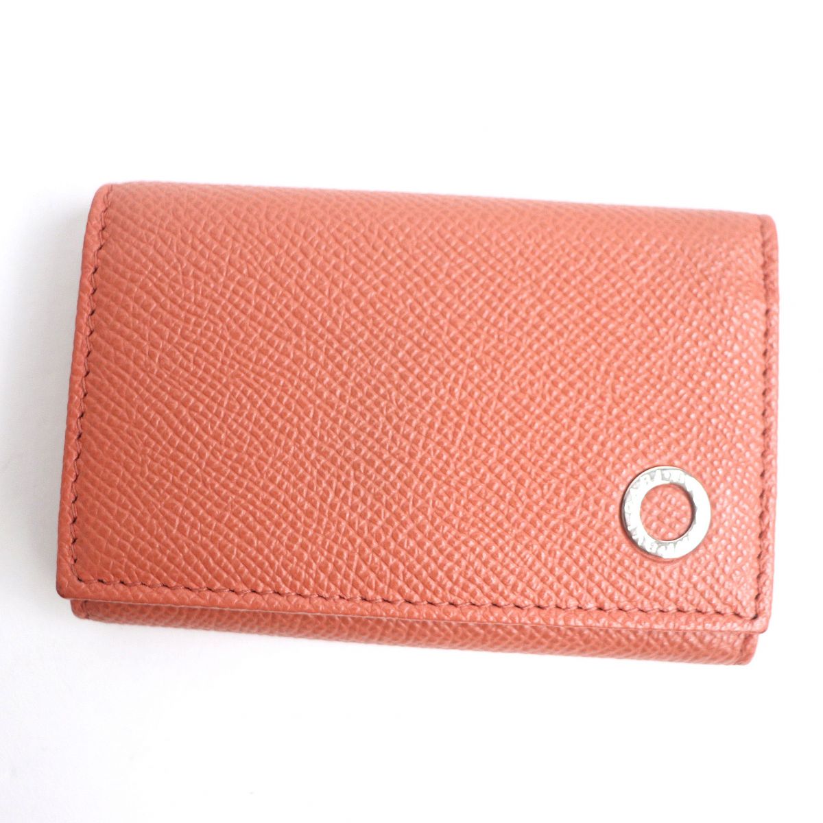 BVLGARI Grained Calf Leather 3-Fold Key Holder