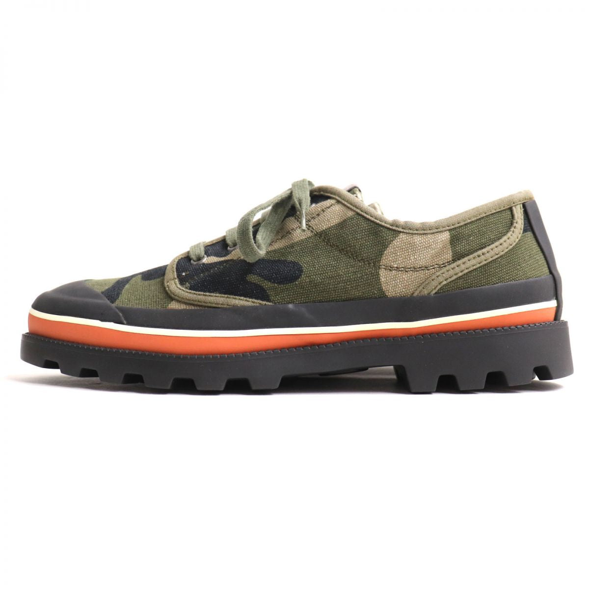 Valentino Leather Canvas Sneakers Camouflage