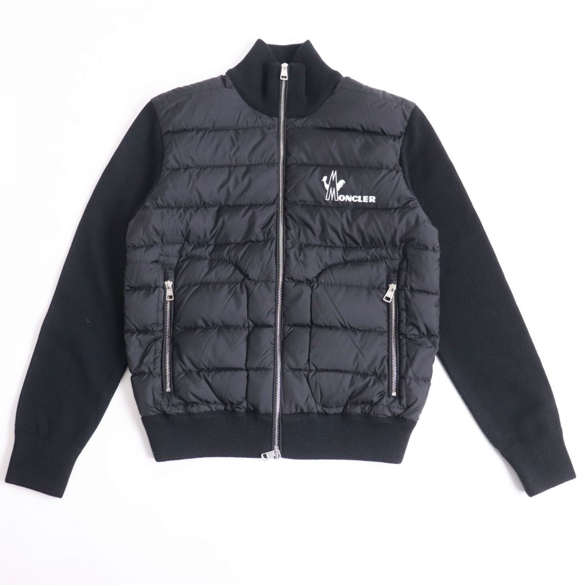 Moncler MAGLIONE TRICOT CARDIGAN Down Jacket Black S