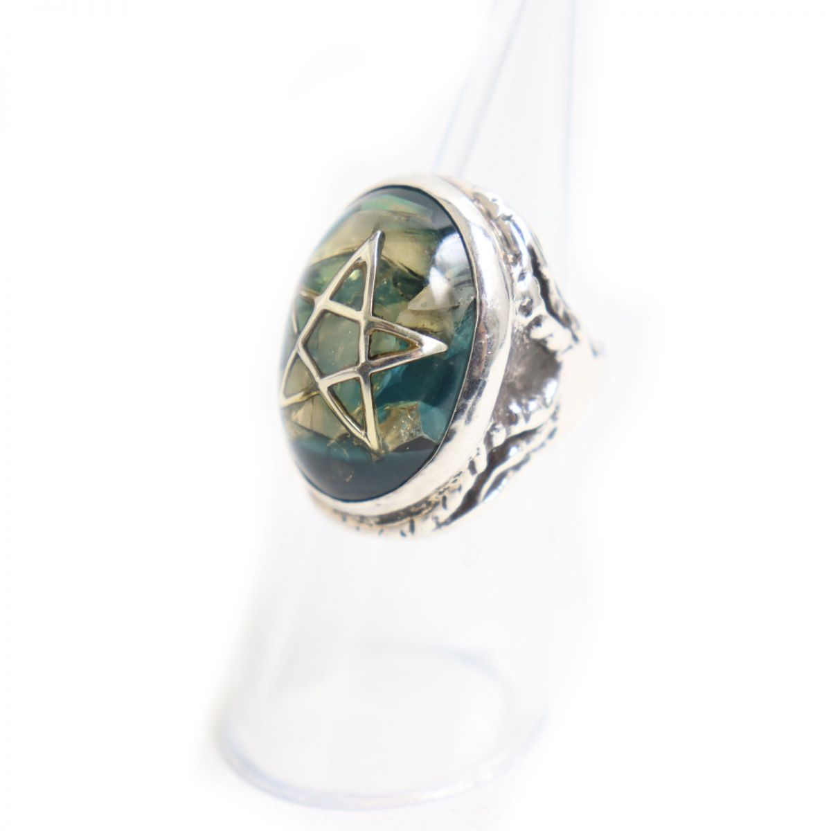 Alex Streeter SV925 Angel Heart Ring Blue