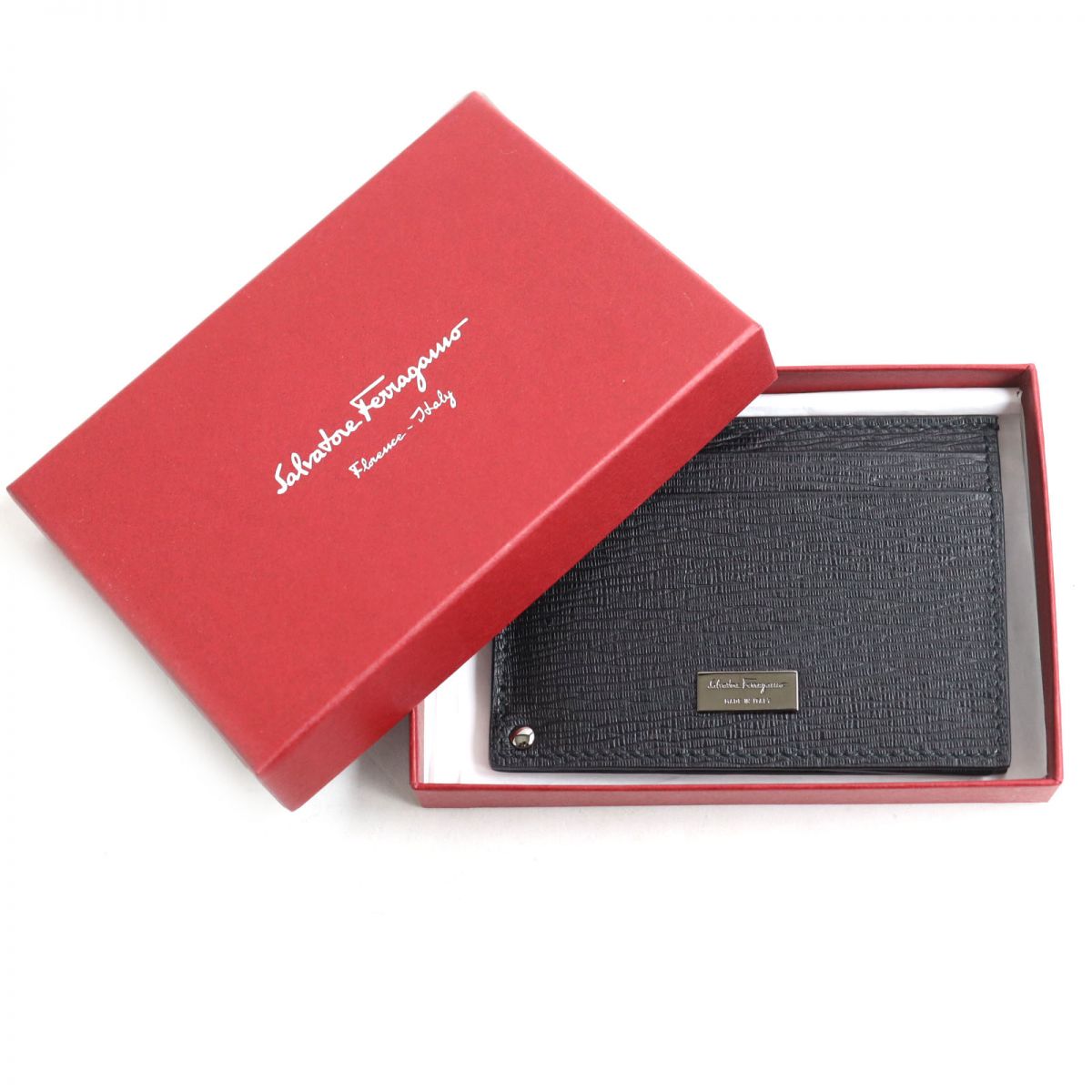 Salvatore Ferragamo Leather Slim Card Case