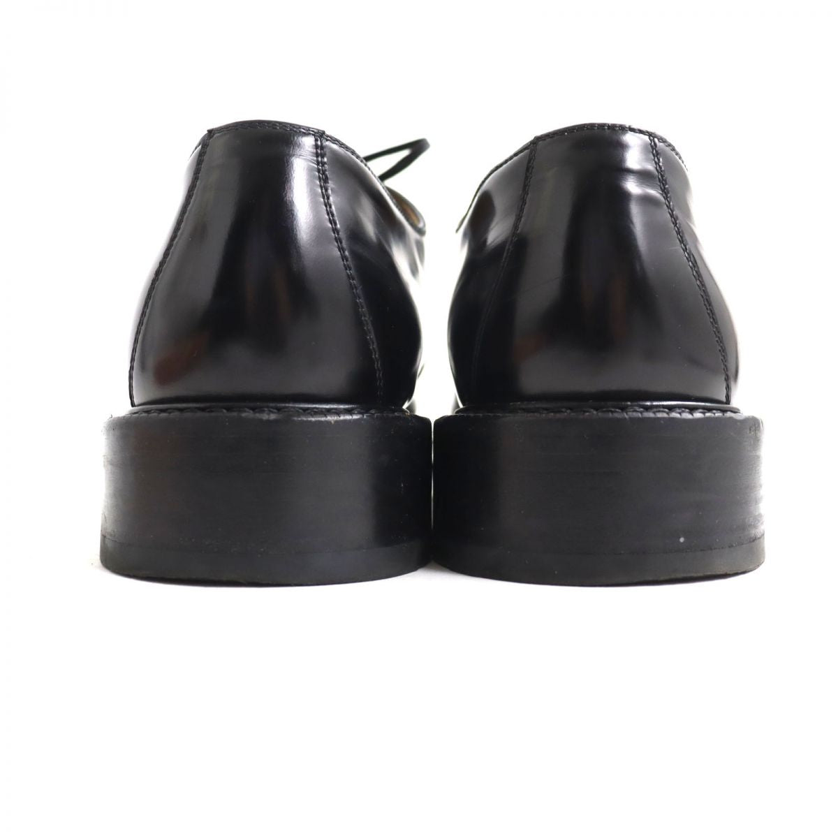 Dior Leather Cap Toe Shoes Black Size 41