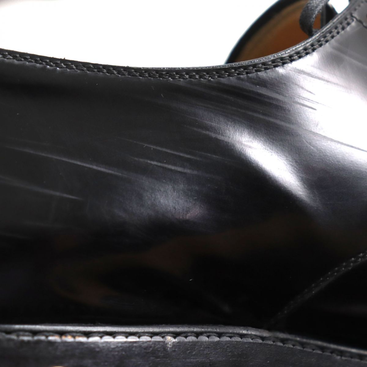 Dior Leather Cap Toe Shoes Black Size 41