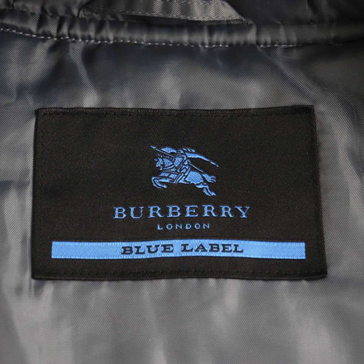 Burberry Blue Label Check Coyote Fur Coat M