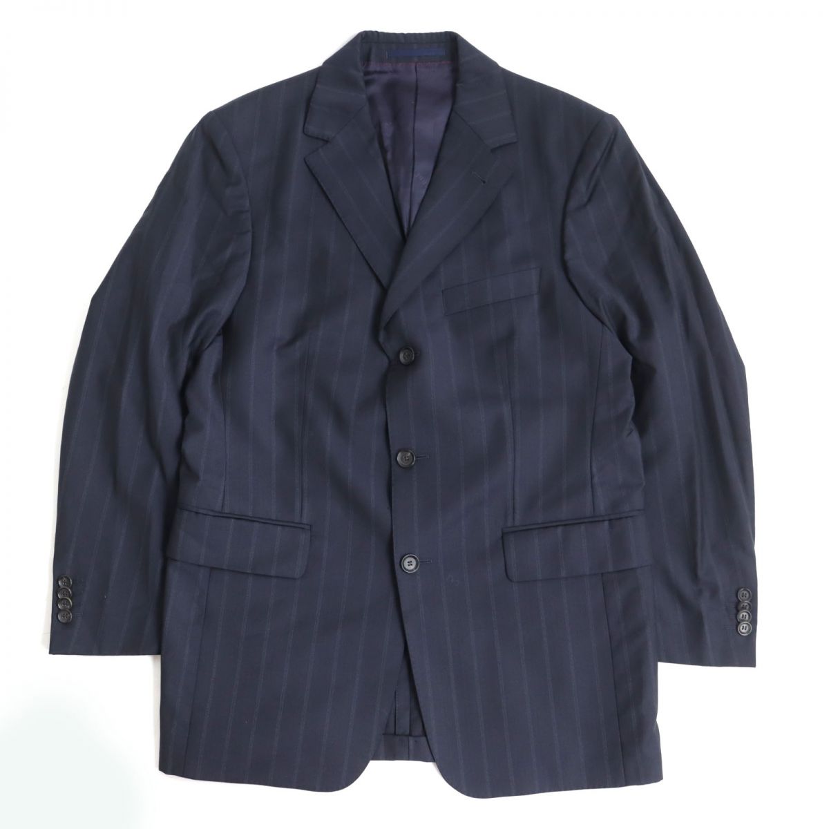 Burberry Stripe Suit Jacket/Pants Set Navy 46