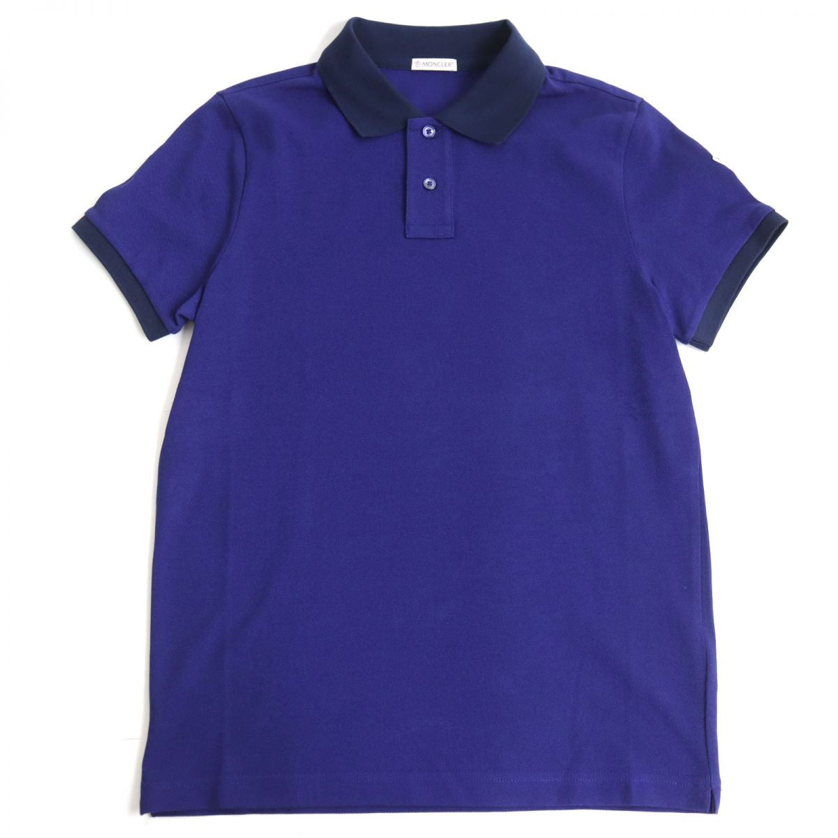 Moncler Cotton Polo Shirt Navy S