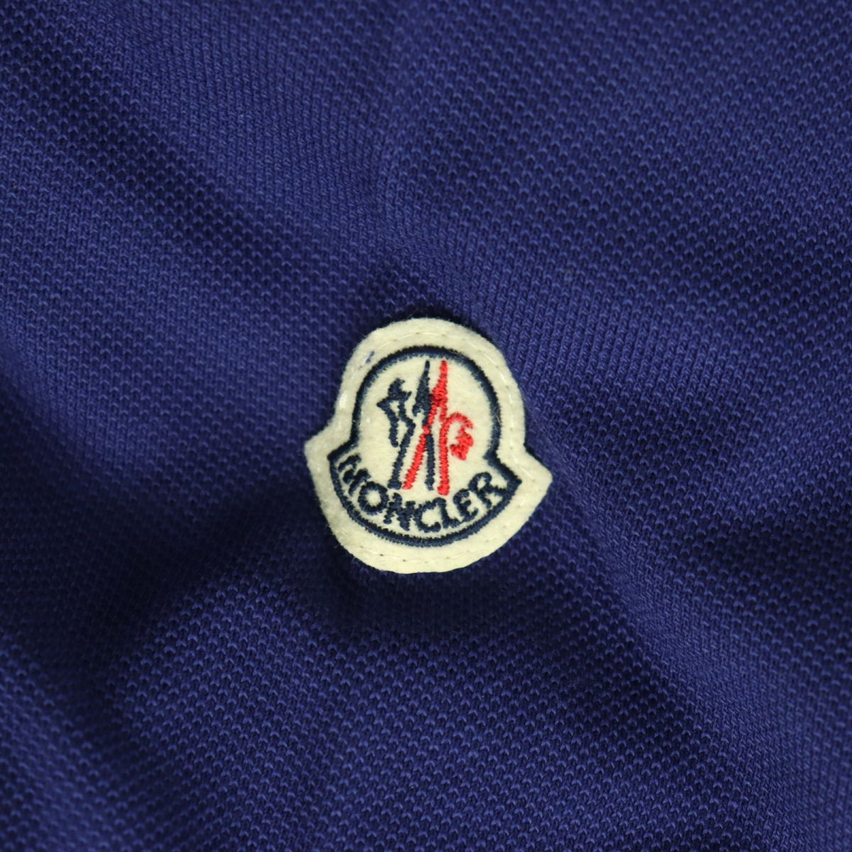 Moncler Cotton Polo Shirt Navy S