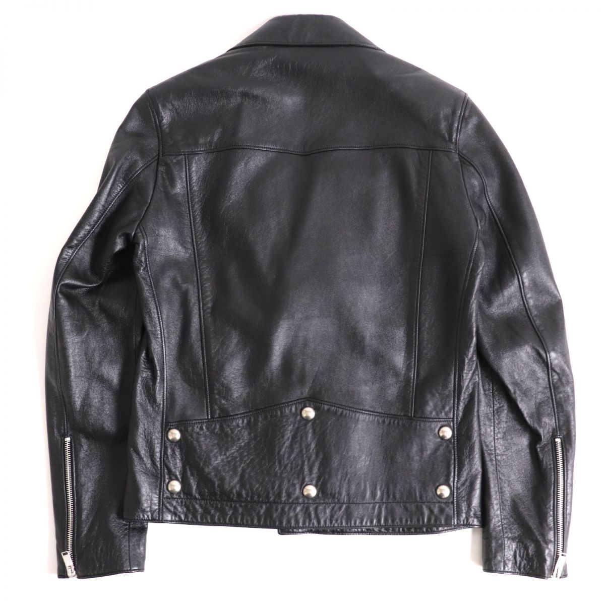 Saint Laurent Python Leather Rider Jacket 46