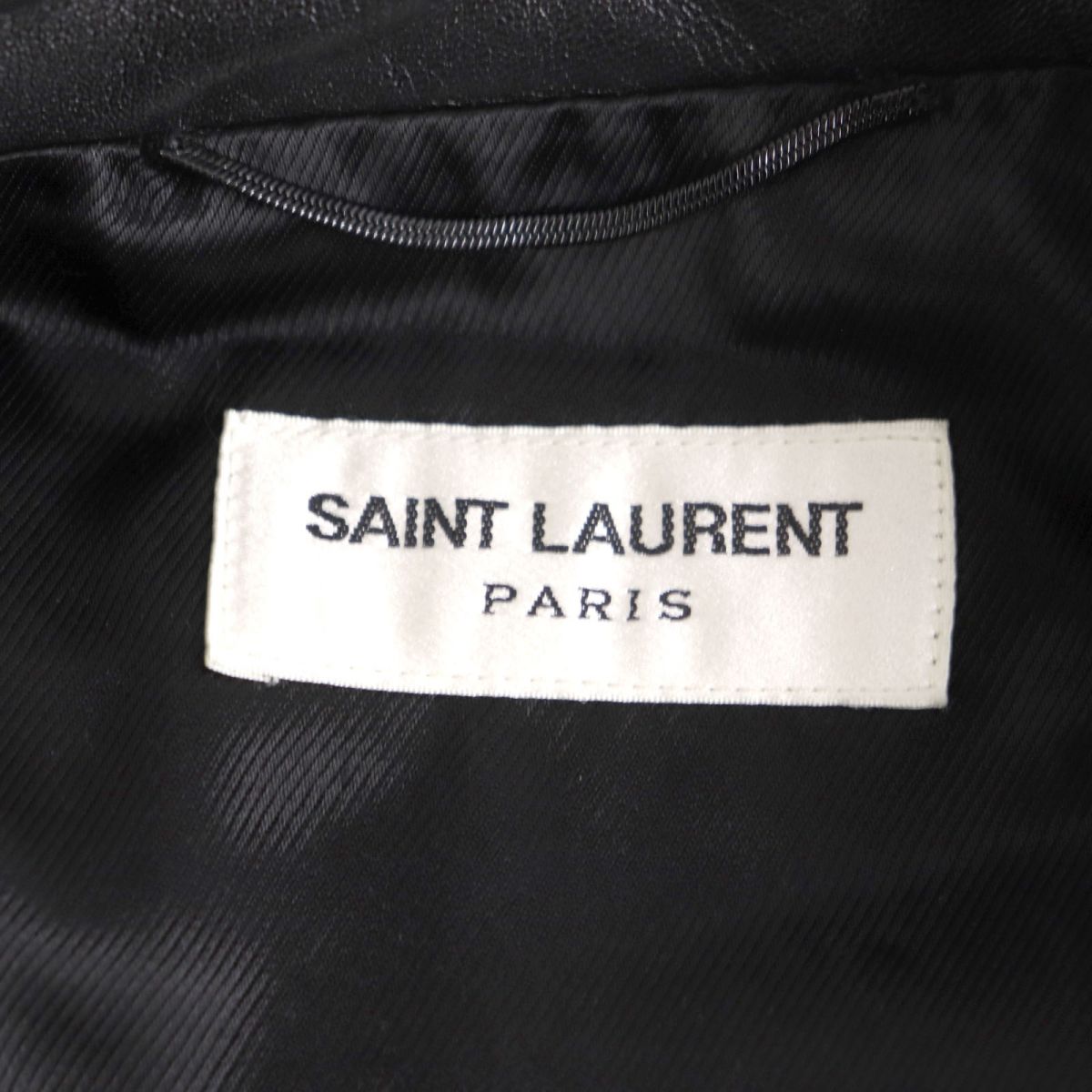 Saint Laurent Python Leather Rider Jacket 46