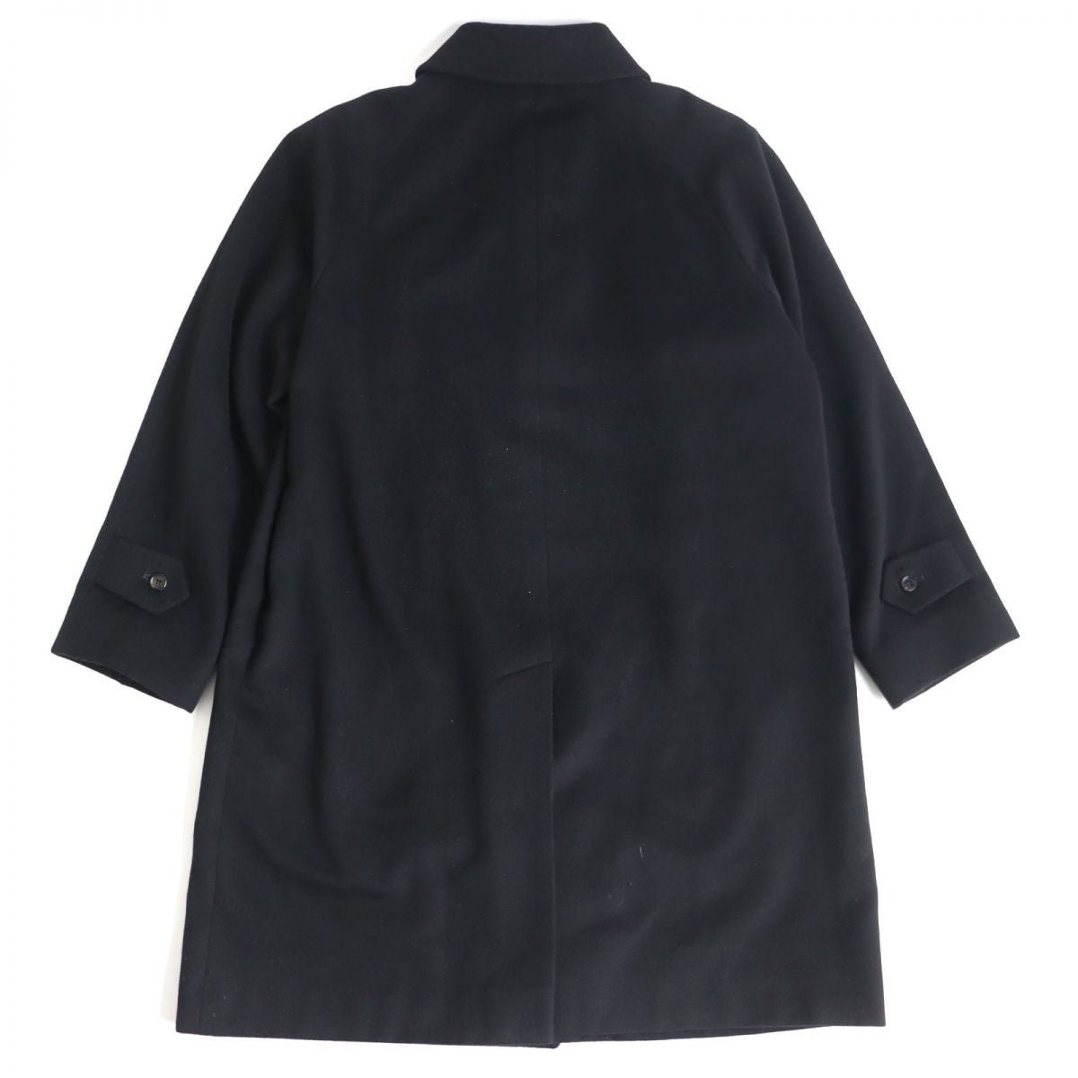 Burberry Cashmere Silk Coat Black M