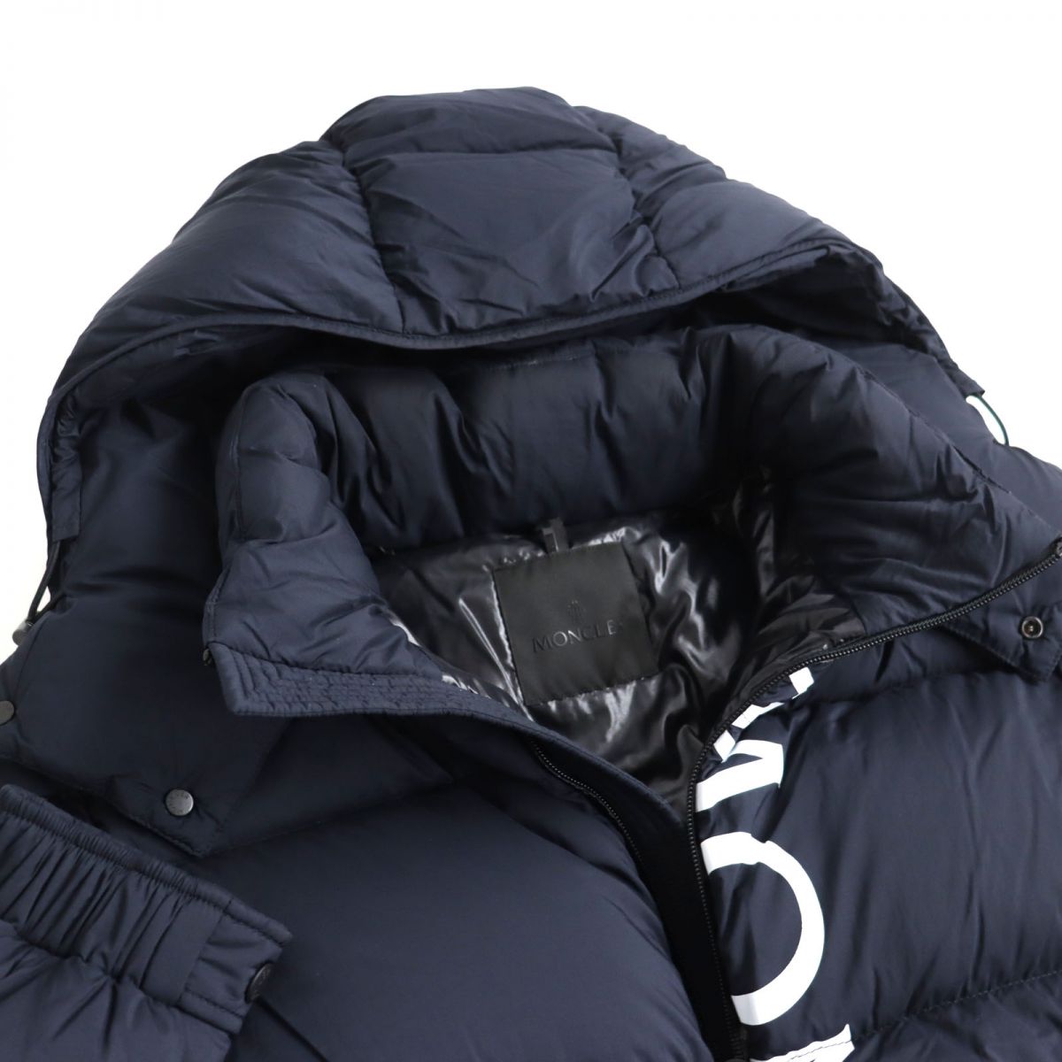 Moncler Double Zip Down Jacket Navy Size 4