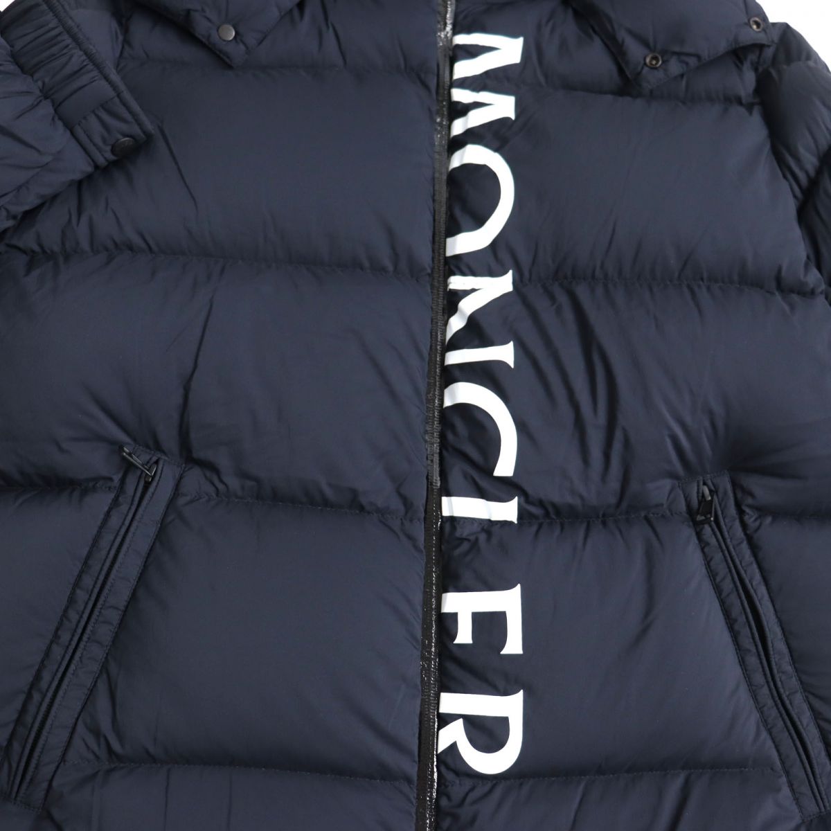 Moncler Double Zip Down Jacket Navy Size 4