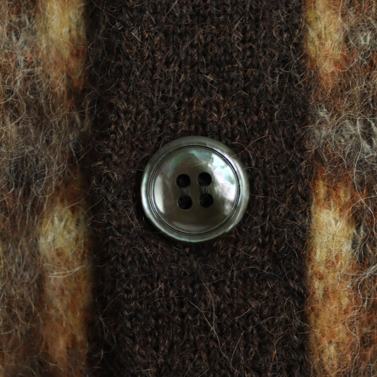 Celine Mohair Alpaca Cardigan Brown