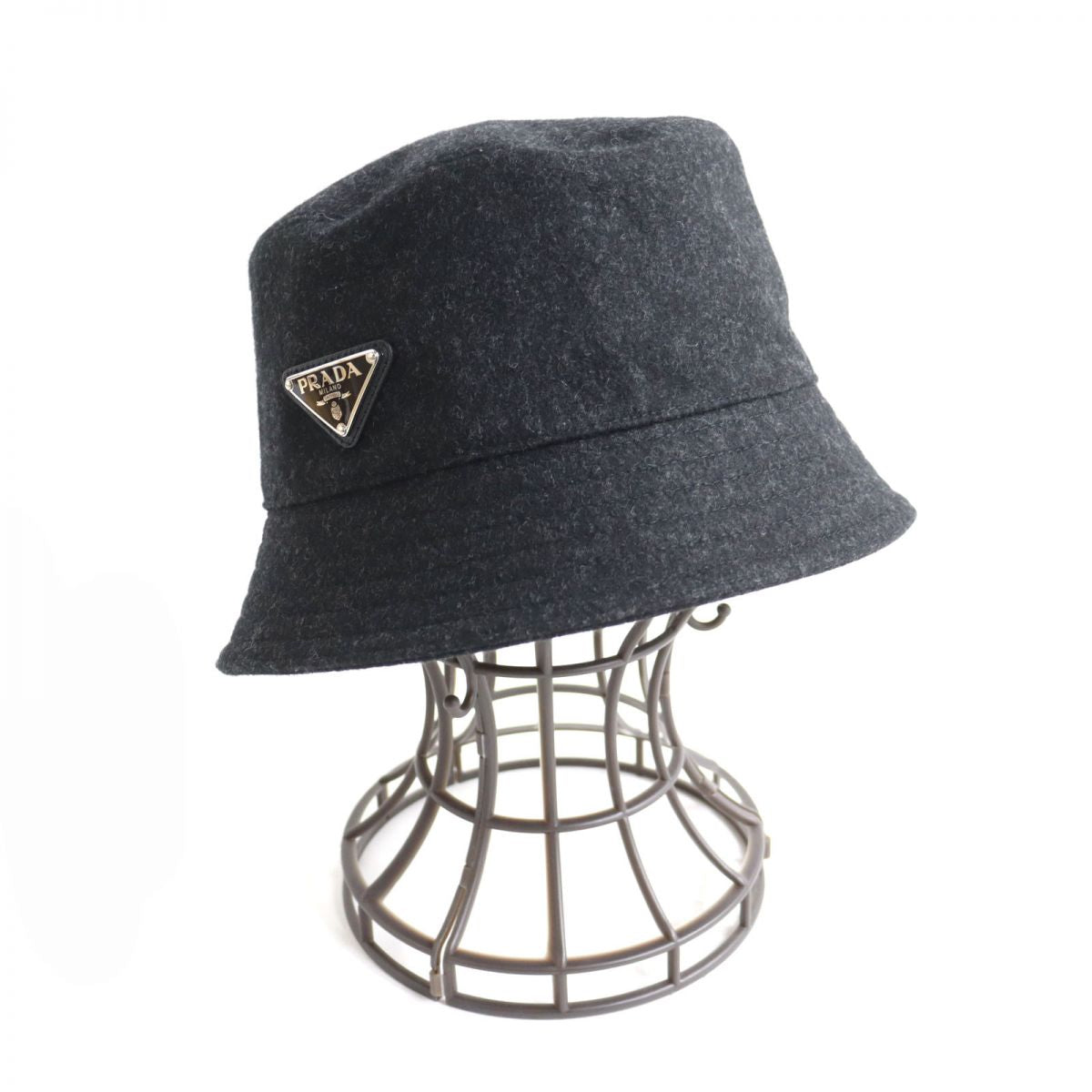 Prada Wool Bucket Hat Black L 2HC137